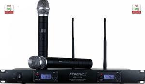 Hisonic HSU288 Dual UHF True Diversity 200-Ch Wireless Microphone System