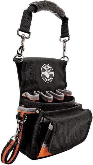 Klein Tools Tool Pouch, Tradesman Pro Maintenance Tool Pouch with 9 Pockets, Tape Thong, 2-Inch Tunnel Loop, Great Electrician Holster