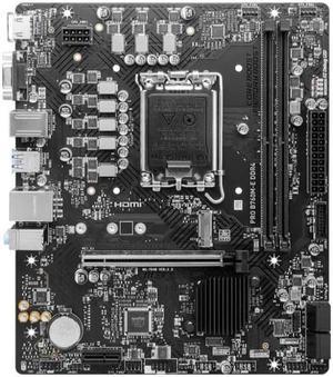 MSI PRO B760M-E Motherboard(INTEL B760,Supports 12th/13th Gen Intel Core Processors micro ATX,LGA1700,2x DDR4,PCIe 4.0,1x M.2,1×VGA,1×HDMI)