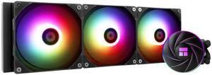 Thermalright AQUA ELITE 360 ARGB AIO CPU Liquid Cooler ,Intel LGA1700 Ready/AM5/AMD All-in-One Liquid Cooling System 360mm High Efficiency Radiator CPU Cooler, AURA SYNC - Black