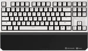 HYEKU TKL 2.4ghz Wireless Mechanical Keyboard with Gold Kailh Box Switches, Ducky Pink Tenkeyless Compact Keyboard for Gaming, Typing, Ergonomic 87-Key Typewriter Keyboard with Wrist Rest
