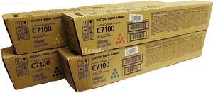 Genuine Ricoh 828384 828385 828386 828387 ,Black Yellow Cyan Magenta Lot of 4 CMYK, Color Set Toner Ricoh PRO C7100/C7100s/C7100sx/C7100x/C7110/C7110s/C7110sx/C7110x