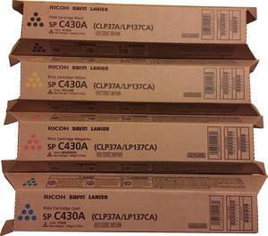 Ricoh AFICIO SP C430A C430DN High Yield Toner Bundle Set 821105, 821106, 821107, 821108, BCYM