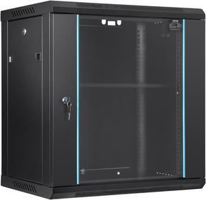 12U Wall Mount Network Server Rack Cabinet Enclosure 15.5'' Deep Door Lock