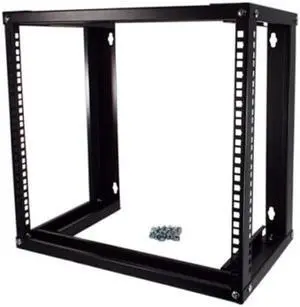 19 Inch Open Frame 9U Wall Mount Network Rack Cabinet, 18 Inches Deep