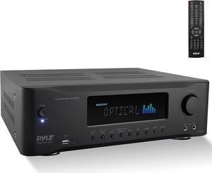 Pyle 5.2-Channel Hi-Fi Bluetooth Stereo Amplifier - 1000 Watt AV Home Speaker Subwoofer Sound Receiver w/Radio, USB, RCA, HDMI, MIC in, Wireless Streaming, Supports 4K UHD TV, 3D, Blu-Ray