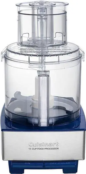 Cuisinart 14 Cup Food Processor, Includes Stainless Steel Standard Slicing Disc (4mm), Medium Shredding Disc, &  Stainless Steel Chopping/Mixing Blade Navy