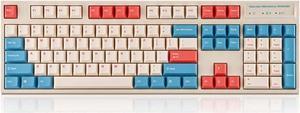 Leopold FC900RBT Coral/Blue Bluetooth PD Double Shot PBT Mechanical Keyboard Cherry MX Black