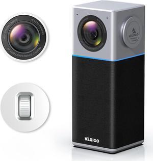 NexiGo N3000 4K Portable Video Conference Camera, Zoom Certified, AI Webcam with Speaker and Microphone, Auto-Framing, Noise Cancellation, 4-Mic Array, 48kHz, Video Audio System for Zoom/Teams/Webex