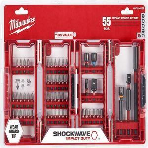 Milwaukee Tool 48-32-4028 Shockwave 55Pc Impact Driver Bit Set
