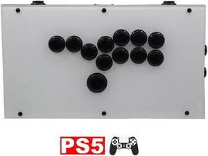 RAC-J800B All Buttons Hitbox Joystick Game Controller PS5/PC Version White&Black
