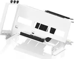 PCIe 4.0 GPU Mount Bracket Graphic Card Holder Multi-Angle Adjustment, Video Card VGA Support Kit with PCIe 4.0 X16 Gen4 17cm/6.69in Riser Cable - White