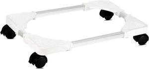Computer Tower Stand - Adjustable PC Stand for Most Desktop Towers -  Mobile CPU Stand PC Holder PC Cart PC Riser for Gamers and Students - White