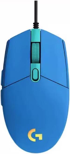 Logitech G102 Light Sync Gaming Wired Mouse with Customizable RGB Lighting, 6 Programmable Buttons, Gaming Grade Sensor, 8 k dpi Tracking,16.8mn Color, Light Weight (Blue)
