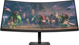 HP OMEN QHD 165Hz Curved Gaming Monitor, WQHD Display (3440 x 1440), VA Panel, 99% sRGB, 90% DCI-P3, 21:9, AMD FreeSync Premium Technology, 34C Black