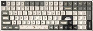 iQunix F97 Hitchhiker Gaming Keyboard, 96% Layout 100 Keys 2.4G & Bluetooth 5.1 Wireless Hot Swappable Mechanical Keyboard with TTC Speed Silver Switch for Windows/Mac/Android/iOS