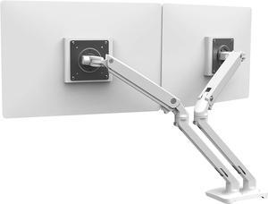 Ergotron  MXV Dual Monitor Arm, VESA Desk Mount  for 2 Monitors Up to 24 Inches, 7 to 20 lbs Each  White