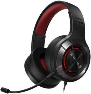 Edifier Hecate G30II Wired Gaming Headset, 7.1 Virtual Surround Sound Gaming Headphones with Detachable Noise Cancelling Microphone for PC/MAC/PS4/PS5, RGB Lighting Red