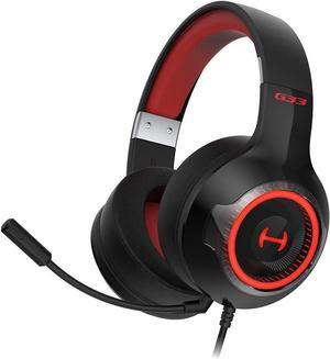 HECATE by Edifier G33 USB Gaming Headset, 7.1 Surround Sound, Over Ear Headphones with Detachable Noise Cancelling Microphone, 40mm Driver, RGB Light Effect, Works with PC, PS5, PS4, Mac, Laptop
