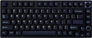80 Keys 75% Mechanical Keyboard, RGB Backlit Hotswap Wireless Keyboard Support Bluetooth, 2.4G and Wire Connection, Mechanical Gaming Keyboard with TTC Gold Pink Switches, PBT Keycaps and Volume Knob