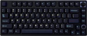 80 Keys 75% Mechanical Keyboard, RGB Backlit Hotswap Wireless Keyboard Support Bluetooth,2.4G and Wire Connection, Mechanical Gaming Keyboard with Cherry MX Brown Switches, PBT Keycaps and Volume Knob