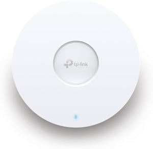 TP-Link EAP650 Ultra-Slim Wireless Access Point | Omada True WiFi 6 AX3000 | DC Adapter Included | Mesh, Seamless Roaming, WPA3, MU-MIMO | Remote & App Control | PoE+ Powered | Multi Control Options