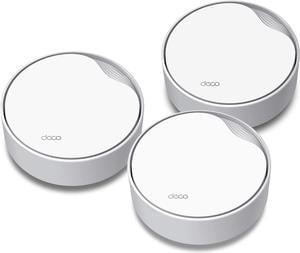 TP-Link Deco AX3000 PoE Mesh WiFi(Deco X50-PoE), Ceiling/Wall-Mountable WiFi 6 Mesh, Replacing WiFi Router, Access Point and Range Extender, PoE-Powered, 2 PoE Ports(1 x 2.5G, 1 x Gigabit), 3-Pack