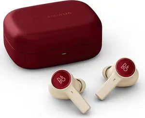 Bang & Olufsen Beoplay EX - Wireless Bluetooth Earphones with Microphone and Active Noise Cancelling, Waterproof, 20 Hours of Playtime  - Lunar Red