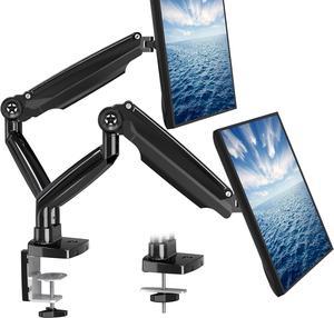 Dual Monitor Desk Mount Fits Max 35" Ultrawide Screen, Premium Heavy Duty Dual Monitor Stand for 2 Monitors, Each Arm Holds up to 26.4lbs, Fully Adjustable Gas Spring Monitor Arm, VESA Mount