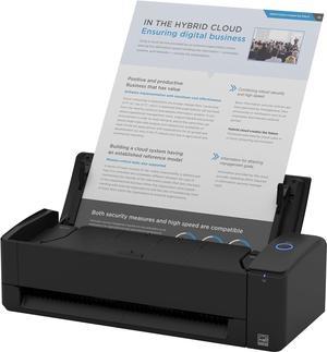 ScanSnap Compact Wireless or USB Double-Sided Color Document, Photo & Receipt Scanner with Auto Document Feeder and Manual Feeder for Mac or PC, Black