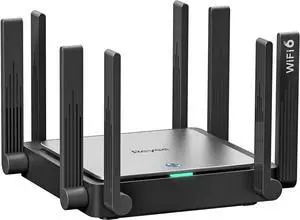 WiFi 6 Router AX3200 Wireless Internet High Speed Smart Router with 8 Omnidirectional Antennas, Dual Band Gigabit Computer Router Mesh Support for Homes up to 3000 Sq. ft.