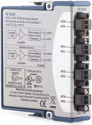 NATIONAL INSTRUMENTS NI 9269 1PCS cDAK ANALOG OUTPUT M0DULE 781098-01