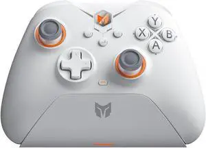 Black Shark PC Gaming Controller, Gale Wireless Switch Game Controller,Motion Aiming, Hall Trigger, 4 Custom Buttons, PC App Game Controller for Switch/PC/iOS/Android with Charging Dock - White