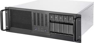 SilverStone Technology RM41-H08 4U Rackmount Server Case with 5 x 3.5 Hot-Swappable Bay and 3 x 5.25 Bays with USB 3.1 Gen 1 RM41-H08-x