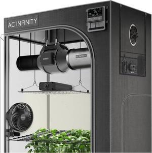 Advance Grow System 3x3, 3-Plant Kit, WiFi-Integrated Grow Tent Kit, Automate Ventilation, Circulation, Schedule Full Spectrum Samsung LM301B LED Grow Light, 2000D Mylar Tent
