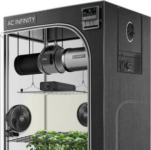 Advance Grow System 4x4, 4-Plant Kit, WiFi-Integrated Grow Tent Kit, Automate Ventilation, Circulation, Schedule Full Spectrum Samsung LM301B LED Grow Light, 2000D Mylar Tent