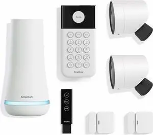 SimpliSafe 7 Piece Wireless Outdoor Camera Home Security System - Optional 24/7 Professional Monitoring - No Contract - Compatible with Alexa and Google Assistant SimpliSafe 7 Piece Wireless Outdoor Camera Home Security System - Optional 24/7 Professional Monitoring - No Contract - Compatible with Alexa and Google Assistant