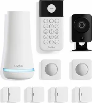 SimpliSafe 9 Piece Wireless Home Security System w/HD Camera - Optional 24/7 Professional Monitoring - No Contract - Compatible with Alexa and Google Assistant SimpliSafe 9 Piece Wireless Home Security System w/HD Camera - Optional 24/7 Professional Monitoring - No Contract - Compatible with Alexa and Google Assistant