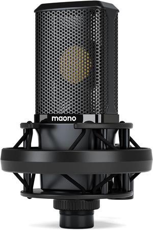 MAONO XLR Condenser Microphone with 34mm Large Diaphragm, Professional Cardioid Studio Mic for Podcasting, Recording, Streaming, Vocals, Voice Over, Music, ASMR