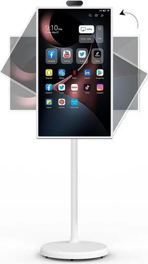 32" Standbyme 1080p Portable Monitor with Incell Touch Screen, Android OS(Support Google Store), Built-in Battery(4-6H), Full Swivel Rotation, Remote Control