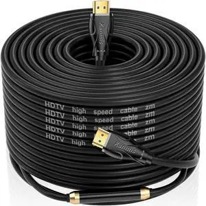 4K HDMI Cable 75ft, High Speed Hdmi Cables (HDMI2.0,18Gbps,1080P)-Ethernet Audio Return Video 4K HDMI Cable, Ultra High Speed Gold Plated Connectors, Compatible with Playstation Arc PS3 PS4 PC HDTV