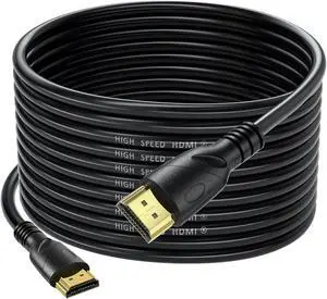 HDMI Cable (HDMI 2.0,18Gbps) Ultra High Speed HDMI Cables Gold Plated Connector Ethernet Audio Return Video 2K 30Hz FullHD1080p 3D for Xbox Arc Laptop PS3 PS4 PS9 PC HDTV etc 50 ft.