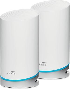 ARRIS SURFboard mAX W121 Tri-Band Mesh Wi-Fi 6 System, AX6600 Speeds up to 6.6 Gbps, Coverage up to 5,500 sq ft, 4.8 Gbps Backhaul, Two 1 Gbps Ports per Node, Alexa Support