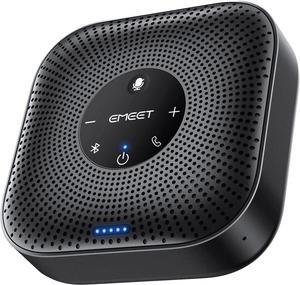Bluetooth Conference Speakerphone with 4 Microphones, 360° Voice Pickup, Noise Reduction, USB C, Compatible with Zoom and Teams