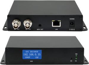 HD 3G SDI Decoder IP Streaming to HD-SDI Audio Video Decoder H.265 H.264 Stream Decoder