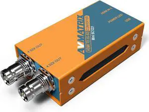 AVmatrix SC1221 HDMI to 3G-SDI Mini Converter, Convenient for Users with The Full Size SDI and HDMI Connectors, Pocket Size and Easy to Mount, Universal USB Power Solution Design
