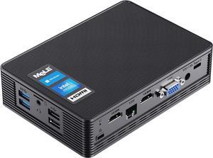 Fanless Mini PC QuieterHD3 Celeron N5105 16GB 512GB Windows 11 Pro Micro Computer Small Desktop Servers with Gigabit Ethernet WiFi 6 PXE Dual HDMI 4K Unlock BIOS on Industrial Webcast Office