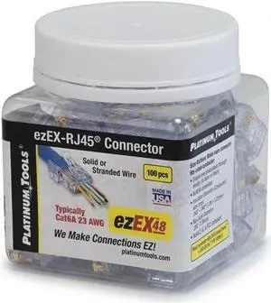 Platinum Tools Ezex48 Connector 100/Jar Accessory Box