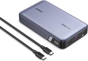 UGREEN 100W 20000mAh Power Bank, Nexode Portable Charger USB C 3-Port PD3.0 Battery Pack Digital Display, Compatible with MacBook Pro, Laptop, iPhone 15/14/13/12 Series, Samsung, AirPods, and More