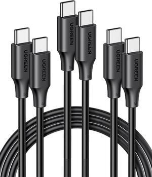 UGREEN USB C to USB C Cable 3-Pack 6.6FT , 100W Fast Charge USB C Cable Compatible with iPhone 15/15 Plus/15 Pro/15 Pro Max, MacBook Pro 2022, iPad Pro 2022, Galaxy S24/S23 Ultra, Pixel, Switch